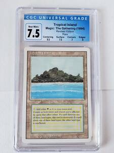 ●MTG● RV Tropical Island(英語 CGC 7.5)