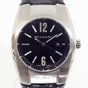 BVLGARI ブルガリ レディース腕時計 エルゴン EG30S ブラック(黒) 文字盤 レザー クォーツ 仕上げ済 【中古】