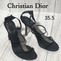 Dior サンダル 35.5/クリスチャンディオール ストラップ＆ヒール ガルーシャモチーフ_画像1