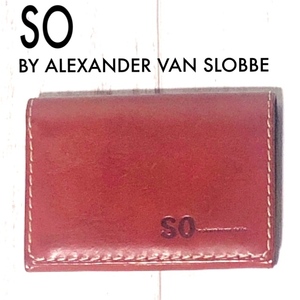 SO BY ALEXANDER VAN SLOBBE カードケース/ソーバイアレクサンダーヴァンスロベ レザー 名刺入れ