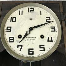 【動作品】愛知時計 AICHI TOKEI 41cm高 振り子時計 21 DAY 掛時計 ボンボン時計 昭和レトロ_画像5