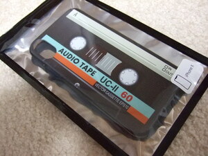 iPhoneX iPhone ハード ケース カバー カセットテープ mod 01A カセット テープ レトロ ・ファッション おもしろ ・開封済・未使用品