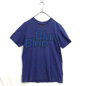 HZ9606★BLUEBLUE : ロゴプリントTシャツ★1★ブルー系 ブルーブルー