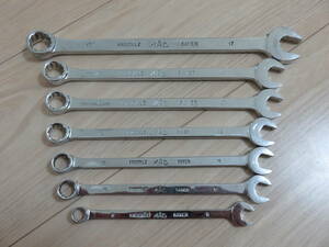  Mac tool z records out of production goods Knuckle Saber combination wrench set MACTOOLS roll back attaching 