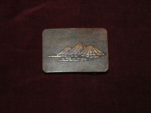  Fukuoka prefecture . Miyazaki prefecture . Showa era 26 year school .. memory buckle rare goods 