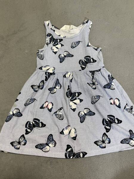 H&M ワンピース90 蝶柄
