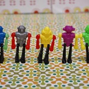 昭和レトロなミニサイズのロボット人形5個セット 玩具 おもちゃ ミニチュア 雑貨の画像2