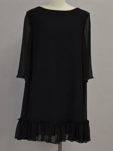 アディアム ADEAM フォクシー ワンピース/ドレス LONG SLEEVE PLISSE DRESS 0サイズ ブラック レディース j_p F-L7562