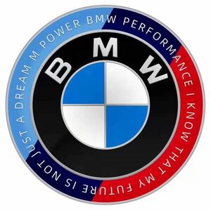 BMW ハンドルエンブレム　直径45mm BMWエンブレム　45mm 50周年エンブレム