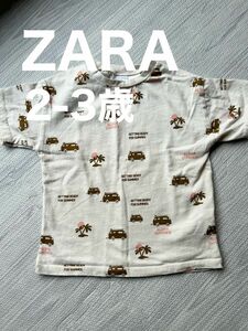 ZARA ザラ　2-3歳　98cm 100cm キッズ　バス　キャラバン　アロハ 半袖Tシャツ