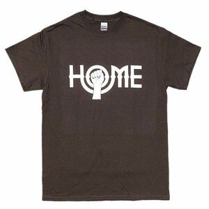 [Sサイズ]HOME フィスト ジョン・レノン着用 復刻デザイン ロックTシャツ #1 ブラウン