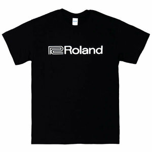 [L size ]Roland( Roland ) musical instruments Logo house Techno Club DJ music T-shirt black 