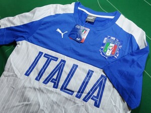 ■正規品 未使用・タグ付 PUMA FIGC イタリア ITALIA グラフィック Tシャツ ブルー/ホワイト 半袖 M !!!■