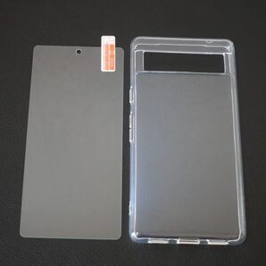 2点セット Pixel 7a クリアケース+画面保護ガラス TPU 透明 クリア 画面保護 9H シンプル カバー 耐衝撃 ソフトケース ピクセル7a