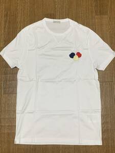 MONCLER モンクレール トリコロール ワッペン Tシャツ 半袖シャツ 白 ホワイト Mサイズ