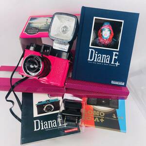 【限定セット】【現状品】【元箱】【説明書】【シャッターOK】【フラッシュOK】LOMOGRAPHY　Diana F＋　ピンク　トイカメラ