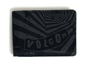 VOLCOM ボルコム D6032300BLK③ 折り畳み 財布 BifoldWallet グラフィックプリント ブラック色 カード入れ ヴォルコム 新品 即決 送料無料
