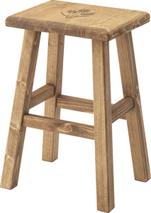 椅子 角椅子 チェア スツール 角型 おしゃれ 天然木 木製 スツール角 CFS-516 多目的 ダイニング 食卓椅子 腰掛 腰掛け 北欧 インテリア