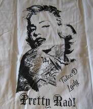 マリリン・モンロー　Marilyn Monroe　Tatoo　Tシャツ　2L　白　綿100％_画像1