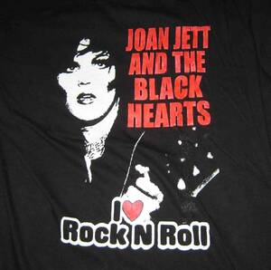 JOAN JETT　ジョーン・ジェット　I LOVE R＆R　黒Tシャツ　L　コットン100％