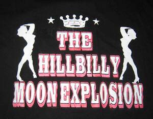 HILLBILLY MOON EXPLOSION, THE (ザ・ヒルビリー・ムーン・エクスプロージョン) 黒Tシャツ　L　綿100％