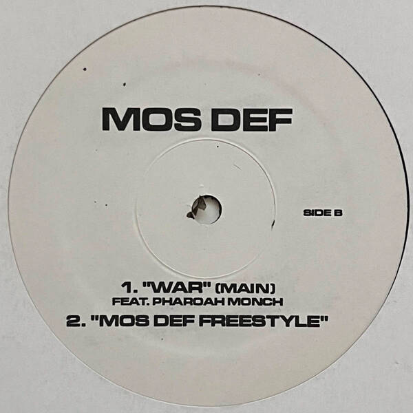 Mos Def - Close Edge / War / Mos Def Freestyle (USオリジナル/プロモオンリー/Promo/アングラ)