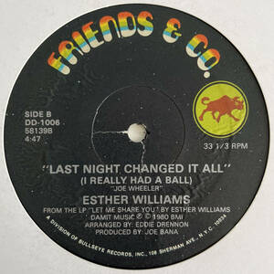 Ester Williams - Your's And Your's Alone / Last Night Changed It All (I Really Had A Ball)