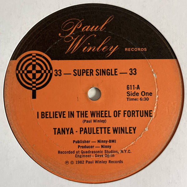 Tanya - Paulette Winley / Cymande - I Believe In The Wheel Of Fortune / Bra (USオリジナル)