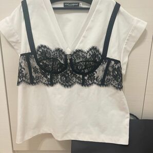 DOLCE & GABBANA レースビスチェカットソー Tシャツ