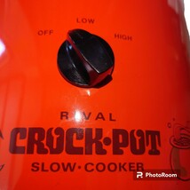 【未使用】 今西 クロックポット スロークッカー RIVAL CROCK POT electric cooker モデル3100 昭和レトロ 【当時物】_画像7