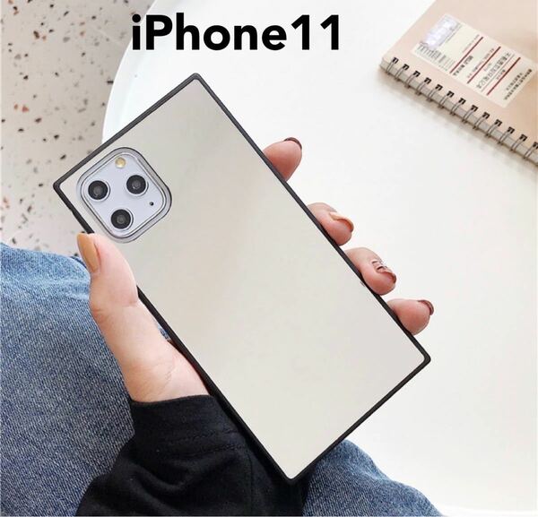 iPhone11 ミラー　スクエアケース