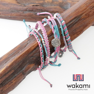 wakami ワカミ Earth Bracelet Mix ブレスレット 7本1セット メンズ レディース ユニセックス ハンドメイド プレゼント ギフト