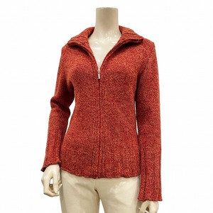 QM beautiful goods * Max &ko-*MAX&Co.* orange series * fine quality wool .*.. knitting wool * Zip up * high‐necked * knitted jacket *M size / winter 