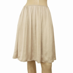 QM* Untitled *UNTITLE* lustre beige group *... fine quality material * enough pleated skirt *2 number (M)/ lady's 