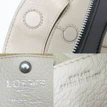 ロエベ LOEWE 2WAYバッグ ショルダーバッグ レザー ライトベージュ系 061401 中古 [質イコー]_画像8