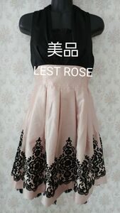 【美品】レストローズ・フォーマルワンピース Ｍサイズ L'EST ROSE ドレス