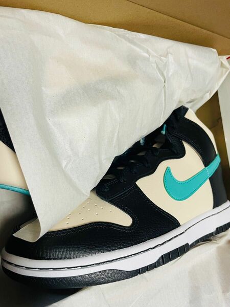 Nike Dunk High Retro EMB "Pearl White and Washed Teal"ナイキ ダンク ハイ