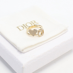 中古良品ディオールChristian Dior CLAIR D LUNE メタル ブランド リング ランク：A us-2 レディース 旅行アクセサリー