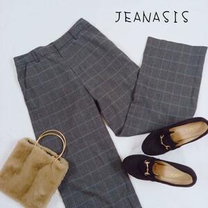 JEANASIS Jeanasis Glenn проверка брюки casual серый размер F