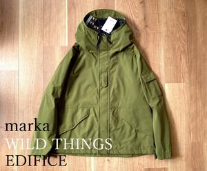 6.5 ten thousand * special order / marka × WILD THINGS for EDIFICE / ECWCS JACKET / OLIVE / 3 /ma-ka Wild Things Edifice jacket hood 