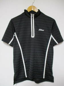 Titleist Titleist TSMC1326 border half Zip Golf shirt M size 