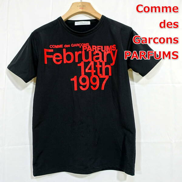 【良品】コムデギャルソン　パルファム　1997年プリントＴシャツ　COMME des GARCONS Parfums　サイズなし　黒赤