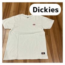 Dickies ディッキーズ Tシャツ 半袖 ワンポイント刺繍ロゴ シンプルデザイン サイズM 玉mc1794_画像1