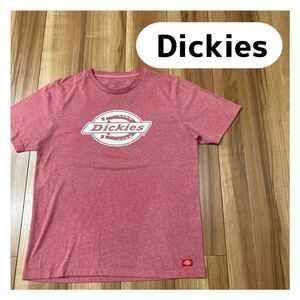 Dickies ディッキーズ 半袖 Tシャツ ビッグロゴ プリント ピンク サイズM相当 玉mc1835
