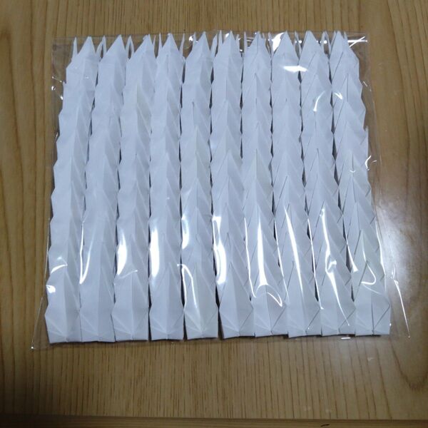 千羽鶴7.5cm×7.5cm 白色100羽(完成品)