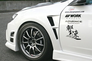 チャージスピード インプレッサ WRX GVB GVF D-1スタイル ベントフェンダー FRP 未塗装 CHARGE SPEED BottomLine ボトムライン