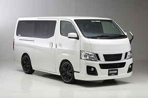 ボクシースタイル NV350キャラバン E26 フロントハーフスポイラー タイプ1 FRP 未塗装 boxystyle