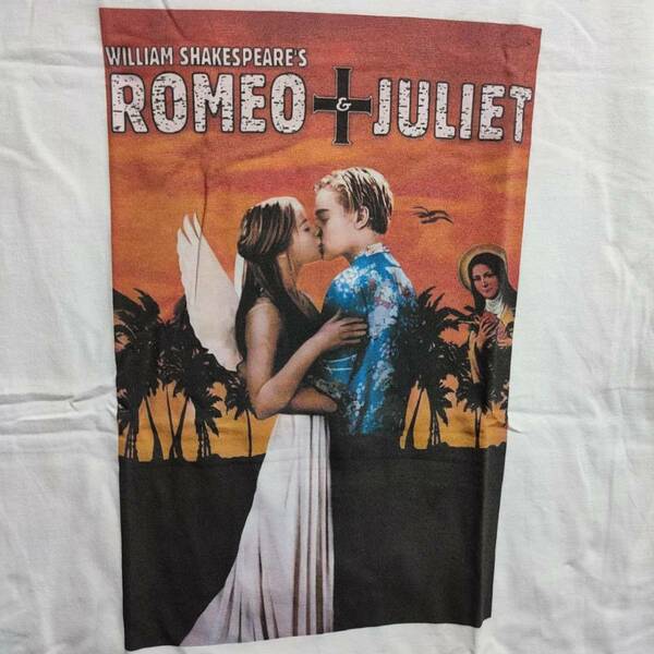 映画『ロミオ+ジュリエット 』Tシャツ ROMEO+JULIET　送料無料/新品【Mサイズ】★レオナルド・ディカプリオ クレア・デインズ