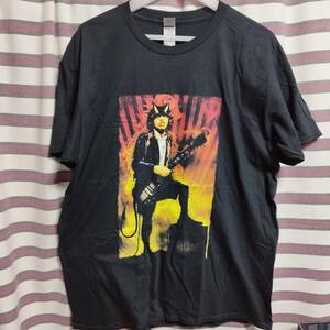 希少柄◆AC/DC アンガスヤング バンドTシャツ◆程度良好 band T-shirt XLサイズ