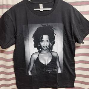 ローリンヒル Lauryn Hill (Fugees) フージーズ BIGプリントTシャツ黒 XL 送料無料/新品◆b HIPHOP RAP R&Bの画像1